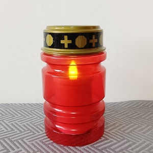 Newish En Plein Air Batterie Électrique <span class=keywords><strong>Bougie</strong></span> Prière <span class=keywords><strong>pour</strong></span> Cimetière Commémoratif Religieux Étanche Grave LED <span class=keywords><strong>Bougie</strong></span> - Product Image 4