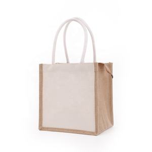 Sacs fourre-tout personnalisés en toile de jute pour les commandes en gros, promotionnels, cadeaux, publicitaires - Product Image 3