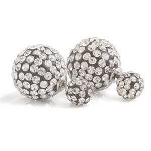 Pendientes Redondos de Circonia Cúbica, Diamante Blanco, Poste de Cobre, Estilo Geométrico, Accesorios de Joyería - Product Image 2
