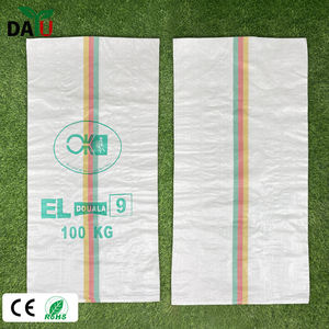 Prezzo all'ingrosso Pp tessuto borsa strisce verticali di giallo, rosso e verde sacco per semi grano farina di riso per cameron - Product Image 1