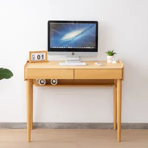 Ofis yatak odasında bambu yapılmış 2024 sıcak satış bilgisayar masası çalışma masası