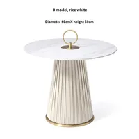 Table basse en ardoise de style italien ultra-simpliste, moderne, luxe léger, salon, ensemble de trois pièces non pliable, meubles de maison