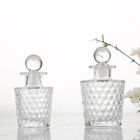 Bouteilles en verre cylindriques personnalisables pour diffuseurs de parfum, 50 ml, 80 ml, 100 ml, 120 ml, 150 ml, 200 ml, avec bouchon à vis et impression sérigraphique