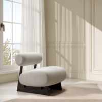 Fauteuil inclinable de loisirs en tissu teck doré, mobilier moderne et écologique de luxe pour salon, salle à manger et bureau à domicile