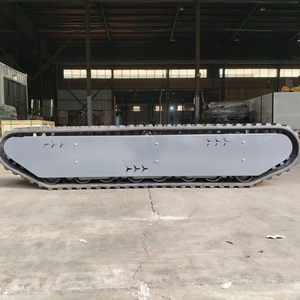 Chasis <span class=keywords><strong>de</strong></span> orugas <span class=keywords><strong>de</strong></span> caucho <span class=keywords><strong>de</strong></span> alta capacidad <span class=keywords><strong>de</strong></span> carga <span class=keywords><strong>de</strong></span> 4 toneladas, conjunto <span class=keywords><strong>de</strong></span> transmisión, chasis hidráulico, chasis mecánico, personalización - Product Image 3