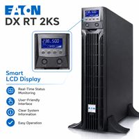 Eaton UPS Équipement de serveur de salle informatique en ligne monté en rack Durée de vie prolongée de la batterie 2000VA/1800W 220V UPS 2KVA DX RT 2KS