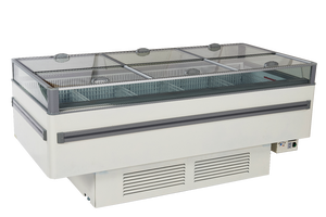 <span class=keywords><strong>Vitrina</strong></span> <span class=keywords><strong>Refrigerada</strong></span> Comercial de Una Temperatura con Isla de Exhibición y Vidrio Plano para Supermercados, Frutas, Yogur y Bebidas - Product Image 4