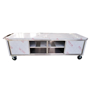 VICTORY KITCHEN Commercial <b>Stainless</b> <b>Steel</b> 304 Modular Kitchen Table <b>Cabinet</b> Industrial Modern Design Total Project Solution 1 - Product Image 4