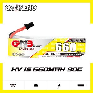 GAONENG GNB 1S <span class=keywords><strong>3</strong></span>.8V HV 660MAH 90CA30コネクタRCRiPoバッテリーFPVドローン75mm FPVドローンEmax Tinyhawk S NanoHawkEZパイロット - Product Image 2