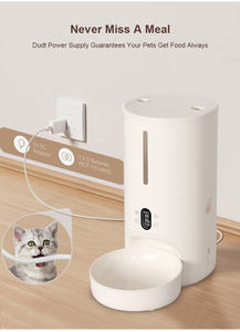 جهاز تغذية الحيوانات الأليفة الذكي التلقائي واي فاي تويا 4 لتر مع كاميرا الكلب موزع طعام القط ، منتج الحيوانات الأليفة - Product Image 3