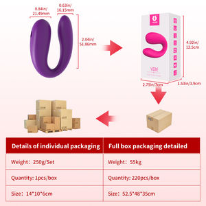 S-hande Mini U şekli giyilebilir vibratör klitoris ve Anal kadın yetişkin seks oyuncakları çift titreşim yetişkin seks oyuncak toptan - Product Image 6