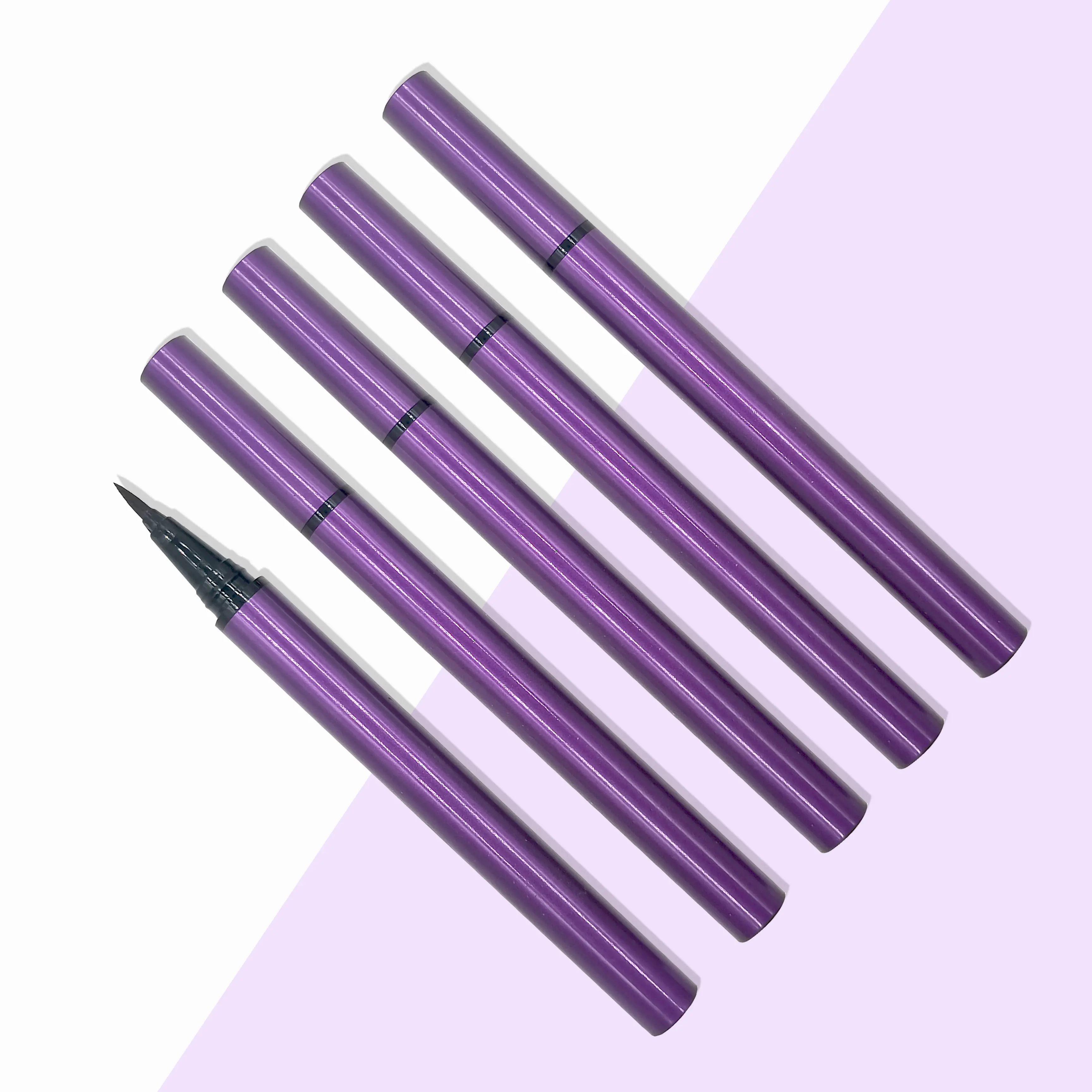 Новинка, фиолетовый карандаш для подводки глаз, косметическая водостойкая черная и темно-кофейная коричневая 18 Цветная подводка для глаз