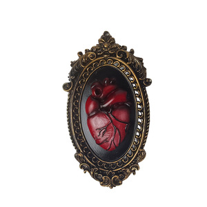 Panel colgante de resina con forma de corazón, decoración de pared ovalada de estilo gótico, decoración del hogar, adorno para el día de San Valentín - Product Image 5