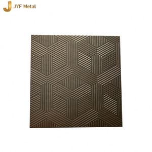 Plaque en acier inoxydable 304 gravée à motifs texturés LL226, 4x8 pieds, épaisseur personnalisée, services de découpe et de pliage décoratifs disponibles - Product Image 1