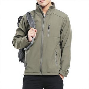 Chaqueta de trabajo al por mayor, chaqueta softshell de poliéster de 300 g/m², chaqueta impermeable con logotipo personalizado para minoristas de artículos para exteriores en EE. UU. - Product Image 1