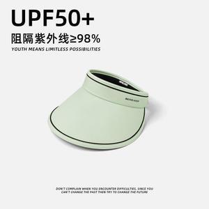 Sombrero de protección solar de verano para mujer, de ala ancha, de seda helada, UPF50+, transpirable, parasol, para adulto, blanco, no plegable, sin ala. - Product Image 3