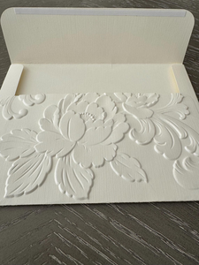 Cartes <span class=keywords><strong>de</strong></span> mariage personnalisées en ivoire avec motifs floraux en relief 3D, enveloppe <span class=keywords><strong>pour</strong></span> toutes <span class=keywords><strong>les</strong></span> occasions, papeterie - Product Image 5
