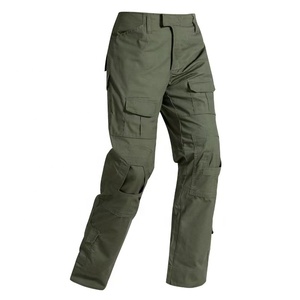 Pantalones Cargo Tácticos para Hombre, Multibolsillos, Ripstop, Soft Shell, Cierre de Cremallera, Talla Grande, para <span class=keywords><strong>Trabajo</strong></span> al Aire Libre, Senderismo, Negro/Caqui/Verde - Product Image 4