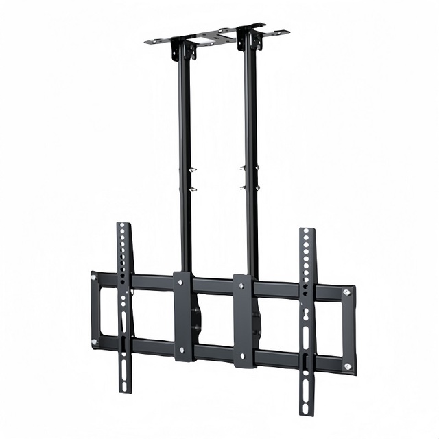 Heavy Duty Steel Large Size Tilt & Height Adjustable Ceiling TV Bracket for 60-120 Inch Flat Screens