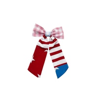Fête de l'Indépendance 2026 : Vente en gros de nœuds et pinces à cheveux patriotiques pour filles aux couleurs des drapeaux des États-Unis – Accessoires capillaires