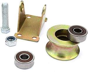 WBD Großhandel Stahl kleine V-Schiene Führungs rollen Räder feste Rolle starre Schiebe tor Nachlauf - Product Image 5