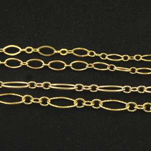 14K emas diisi Multi Gaya 1meter 3 + 1 Oval tulang selangka rantai 3.43mm 3mm 2.7mm gelang kalung rantai Extender grosir - Product Image 2