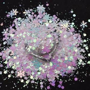 Christmas Metallic Chunky Mixed <strong>Red</strong> White <strong>Glitter</strong> Wholesale for Crafts - Product Image 3