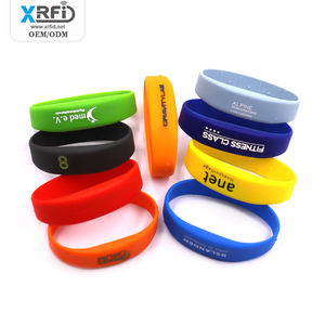 Tam baskı 13.56mhz RFID aktivite akıllı bileklik çip NFC bilezik özel RFID silikon bilezikler - Product Image 4