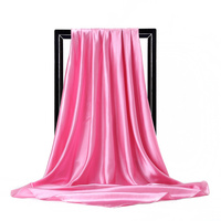 Hijab en polyester chiffon froissé brillant et extensible pour femme, doux, léger, respirant, foulard musulman en soie avec bords élégants