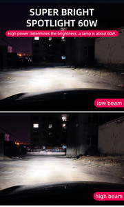 Uper derecha 60W 14000LHH1 H3 H4 7 7 11 11 H13 9004 9005 9006 ar Led ototorcycle Headlight ululbs - Product Image 4