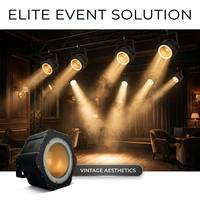 Potente Luz de Fondo Hexagonal Vintage de 200 Vatios, COB RGB con Efecto Halo, Control DMX, Equipo Profesional para Teatro, Estudio y Salón de Baile