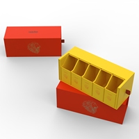 Boîte coulissante personnalisée avec compartiments, boîte rigide coulissante sur mesure avec diviseurs intérieurs, fournisseur d'emballages en papier recyclable