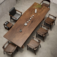 Vente en gros en usine table à manger en bois massif de noyer pour salle à manger et extérieur avec ensembles de chaises vente en gros OEM