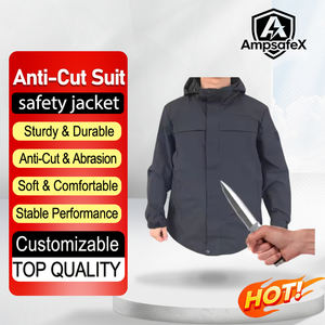 Camisa de Seguridad Anticorte Personalizable AmpsafeX, Material de Nylon PE HPPE Negro, Resistente al Agua, Protección Nivel D Contra Puñaladas - Product Image 1