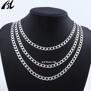 H560 <strong>Silver</strong> <strong>Necklace</strong>, Thin Curb Chain, Minimalist Simple Link, <strong>Choker</strong> for Unisex, Daily Commute Versatile - Product Image 1