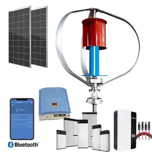 뜨거운 판매 모델 수직 홈 산업 전력 Q 모양 풍력 터빈 100W 200W 300W 400W 오프 그리드 시스템 용