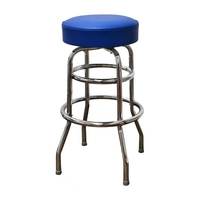 Tabouret de magasin de garage Promotion Cadre en acier Pieds chromés Hauteur de comptoir Tabouret de bar chromé