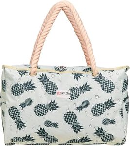 Bolsos de Mano de Playa para Mujer, Bolsos de Hombro de Verano, Bolsos de Mano con Monograma y Rayas de Tela de Rizo, Muestra Gratuita al por Mayor - Product Image 1