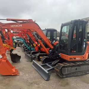 Mini-excavatrice sur chenilles Hitachi ZX50 de 5 tonnes d'occasion du Japon, haute qualité, en stock - Product Image 1