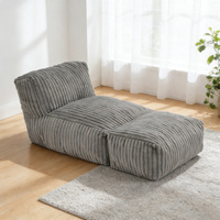 Canapé-lit modulaire pliable en forme de L pour adultes, grand format, avec rembourrage en éponge, pour salon, balcon