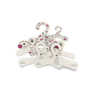 Pet Dog Clothing Cardboard Hanger Microfiber Sock Hangers Cardboard Custom Towel Hanger - Product Image 2