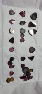 พลอยทัวร์มาลีนรูปทรงแฟนซีจากธรรมชาติ รูปทรงแตงโม สำหรับทำเครื่องประดับ แบบขัดเงา/แบบดิบ หลายสี ขนาด 5 มม.+ - Product Image 4