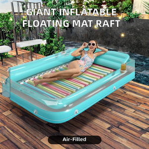 Colchoneta Flotante Inflable Gigante para Piscina, Lago o <span class=keywords><strong>Playa</strong></span>, para Adultos y Niños, Balsa de Diversión Acuática, Flotador Lounge - Product Image 2