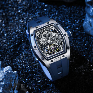 Reloj Mecánico de Pulsera con Movimiento Automático, Diseño Hueco, Correa de Silicona Impermeable, Diseño DG - Product Image 2