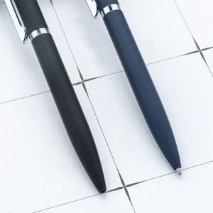1.0Mm <b>Rubber</b>-<b>Sprayed</b> Metal Ballpoint Pen Customizable Logo for Business Gift Promotional Advertising Conference & Hotel - Product Image 3