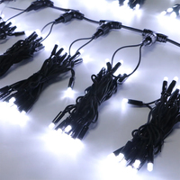 Guirlandes LED IP67 en cascade, câble en caoutchouc, connectables, multi-CCT, 20AWG, pour Noël, mariage, jardin, toile de fond, décoration commerciale