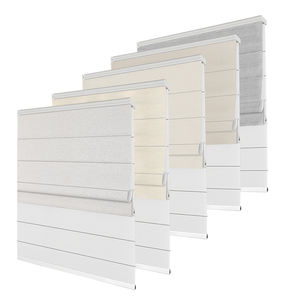 Stores romains à double couche sur mesure, installation facile, occultant motorisé, fonction de store cellulaire pour les fenêtres américaines, intégré - Product Image 3