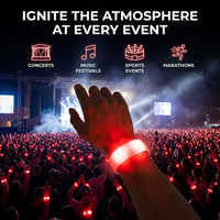 Bracelet LED RGB programmable contrôlé par DMX512, éclairage multi-zones pour les événements sportifs de grande envergure