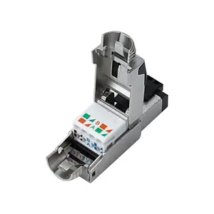 CAT6a cat7 STP shielded Modular Plug RJ45 Tool free Type 8P8C Keystone Jack