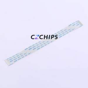 JS10A-12P-150-4-8 FFC Cable (Flexible Flat Cable) P=1mm Connector 12P 1mm 0.3mm Non-Inverting - Product Image 1